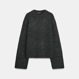 Zara Gray Knit Sweater NWT